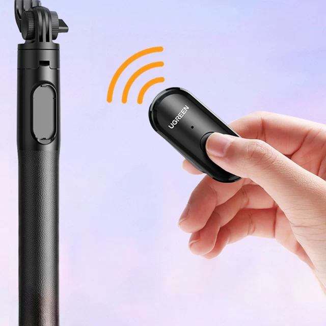 Селфи-монопод Ugreen with Stand and Bluetooth Remote Control 1.5m Black (6941876210626)