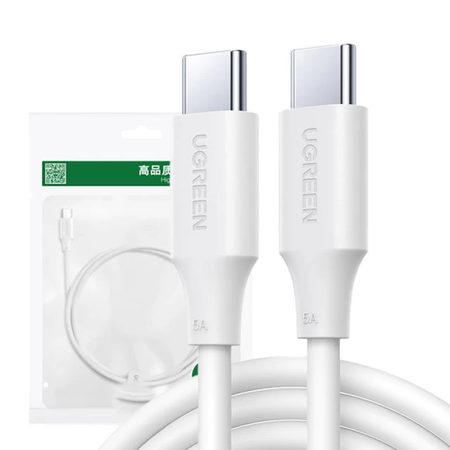 Кабель Ugreen US562 USB-C to USB-C 100W 1m White (15172-Ugreen)