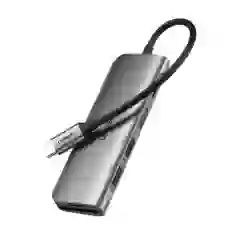 USB-хаб Ugreen CM195 5-in-1 USB-C to 2xUSB-A/HDMI/SD/TF PD Silver (15214)