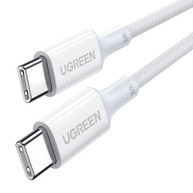 Кабель Ugreen US557 USB-C to USB-C Fast Charhing 100W 0.5m White (15266-)