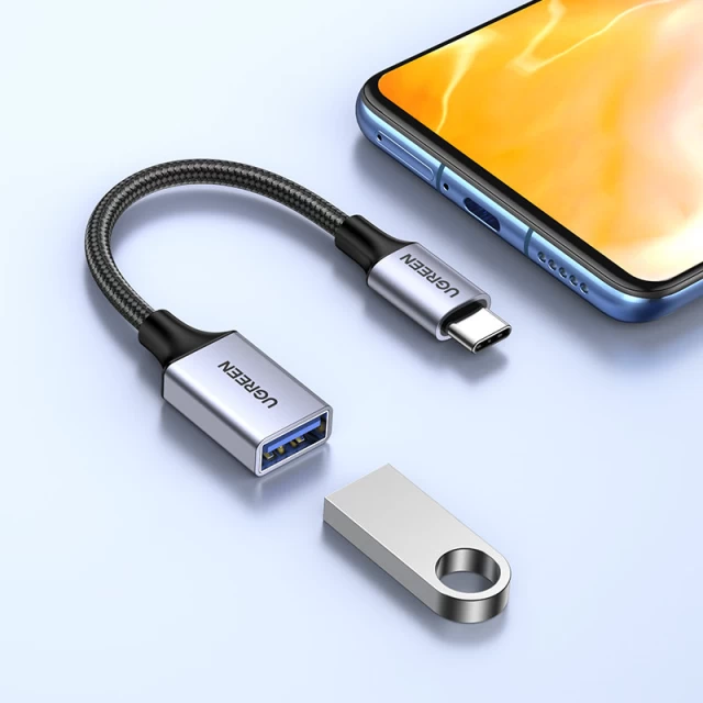 Адаптер Ugreen USB-C to USB-A 0.15m Black (6941876213054)