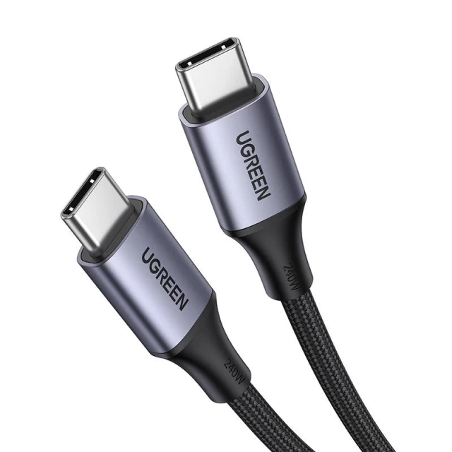 Кабель Ugreen US535 USB-C to USB-C 240W 1m Grey (15311-Ugreen)