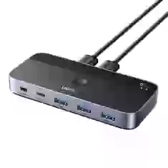 Разветвитель Ugreen CM662 Switch 5-in-1 2xUSB-A to 3xUSB-A/USB-C/mini USB Black (15705)
