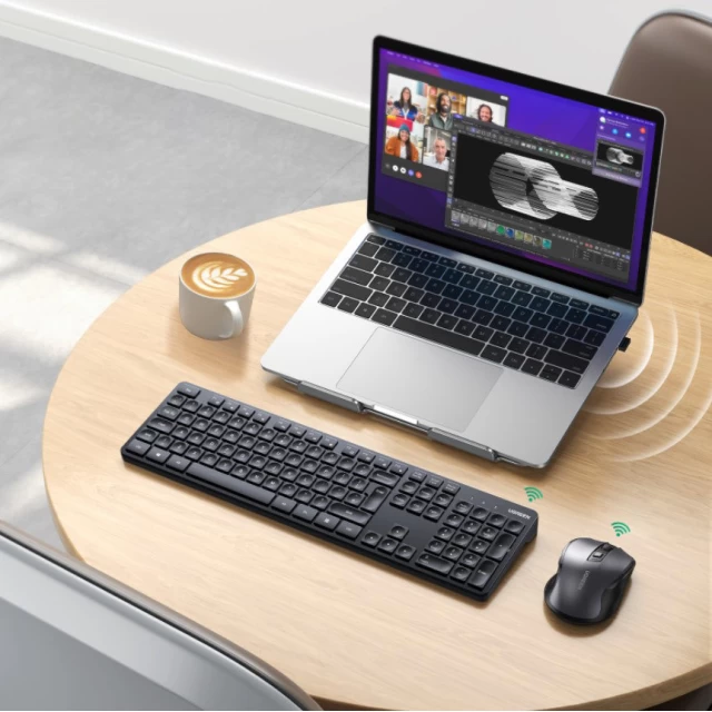 Бездротова клавіатура та миша Ugreen MK006 2.4Ghz Black (15720-ugreen)