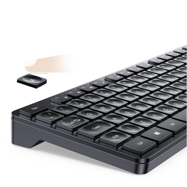 Беспроводная клавиатура и мышь Ugreen MK006 2.4Ghz Black (15720-ugreen)