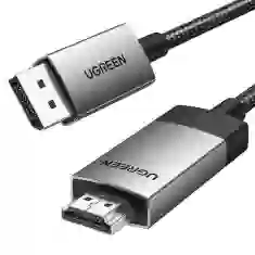 Кабель Ugreen DP119 HDMI to Display Port 4K 1m Grey (15773-ugreen)