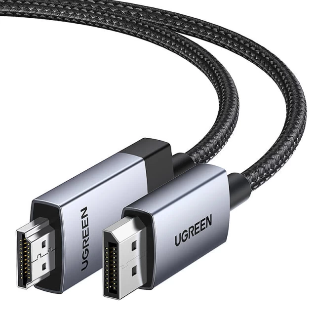 Кабель Ugreen DP119 HDMI to Display Port 4K 1m Grey (15773-ugreen)