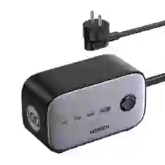 Мережевий зарядний пристрій Ugreen CD270 FC/QC/PD 100W 3xUSB-C | USB-A Grey (60167B)
