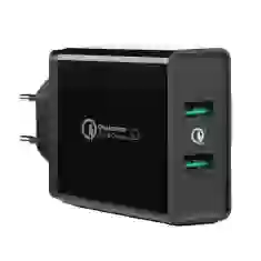 Мережевий зарядний пристрій Ugreen QC 36W 2xUSB-A Black (10216B)