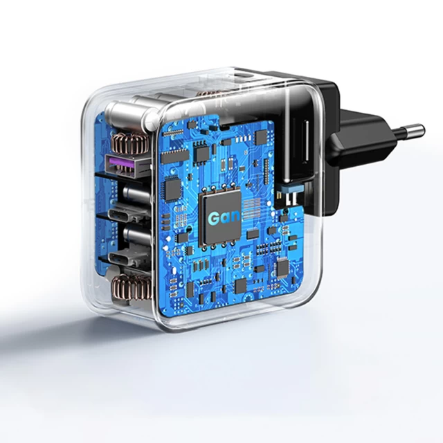 Мережевий зарядний пристрій Ugreen UK | EU | US 65W 2xUSB-C | USB-A Black (90409-ugreen)