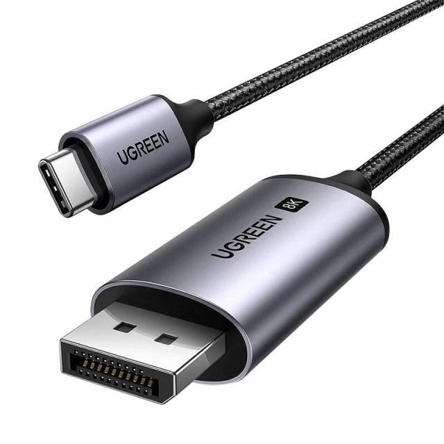 Кабель Ugreen CM556 USB-C to DisplayPort 8K 3m Black (25839)