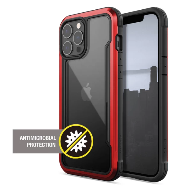 Чехол Raptic X-Doria Shield Pro для iPhone 13 Pro Max Red Antimicrobial (472623)