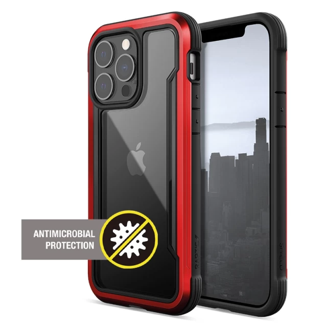 Чохол Raptic X-Doria Shield Pro для iPhone 13 Pro Red Antimicrobial (472708)