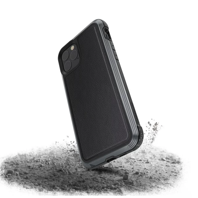 Чехол Raptic X-Doria Defense Lux для iPhone 11 Pro Black Leather (484466)