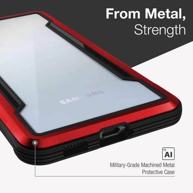 Чехол Raptic X-Doria Shield для Samsung Galaxy S21 Plus Red Antimicrobial (492218)
