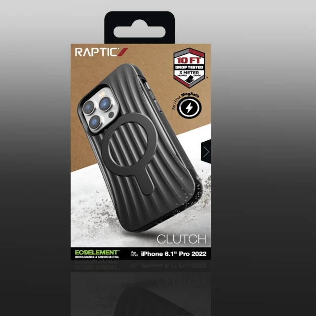 Чехол Raptic X-Doria Clutch Built Case для iPhone 14 Pro Black with MagSafe (6950941493246)