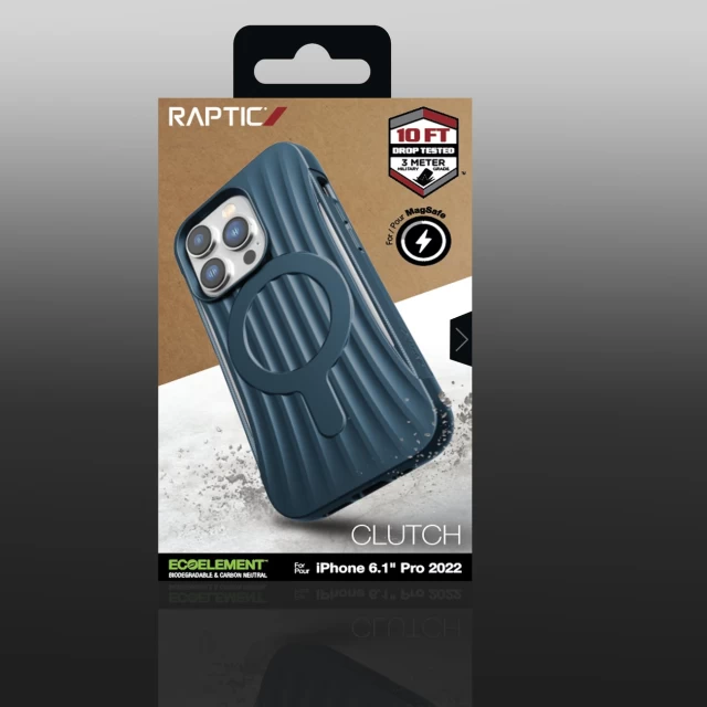 Чохол Raptic X-Doria Clutch Built Case для iPhone 14 Pro Blue with MagSafe (6950941493253)