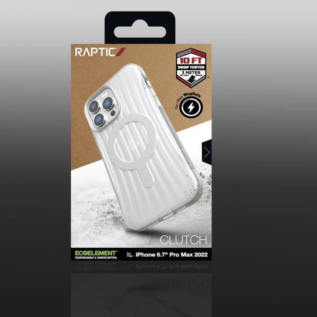 Чохол Raptic X-Doria Clutch Built Case для iPhone 14 Pro Max Clear with MagSafe (6950941493291)