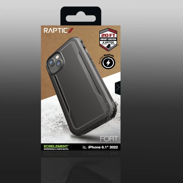 Чехол Raptic X-Doria Fort Case для iPhone 14 Black with MagSafe (6950941493574)