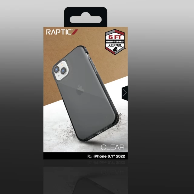 Чохол Raptic X-Doria Clear Case для iPhone 14 Grey (6950941495554)