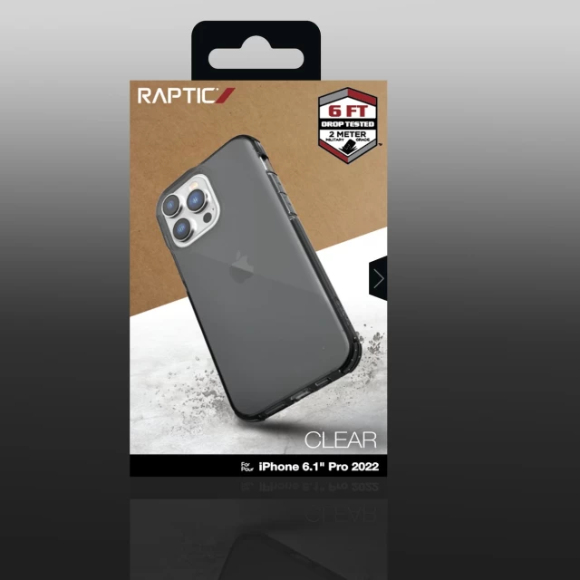 Чехол Raptic X-Doria Clear Case для iPhone 14 Pro Grey (6950941495578)