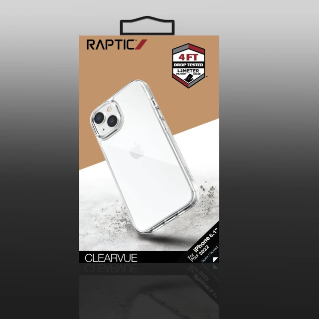 Чохол Raptic X-Doria Clearvue Case для iPhone 14 Clear (6950941495622)