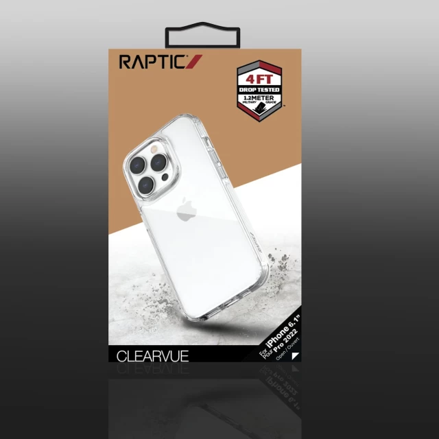 Чохол Raptic X-Doria Clearvue Case для iPhone 14 Pro Clear (6950941495639)