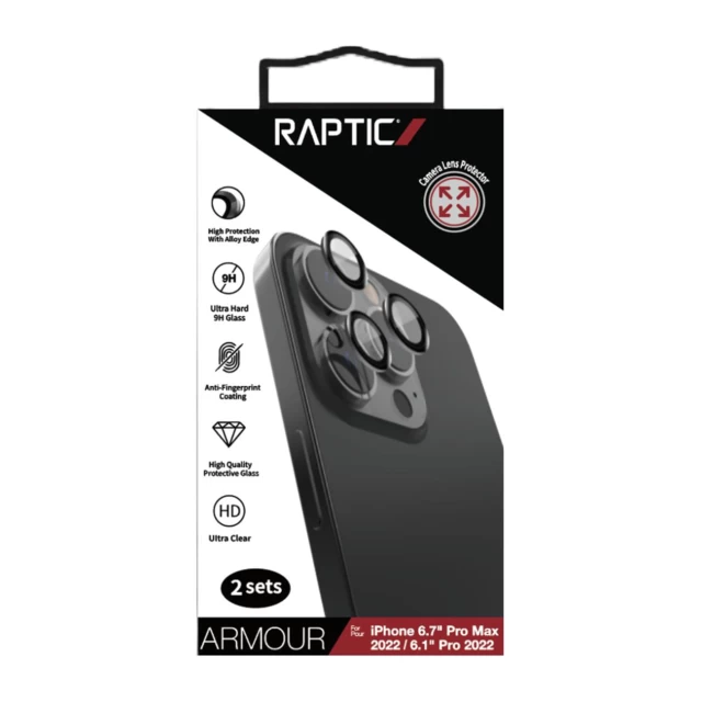 Захисне скло Raptic X-Doria для камери iPhone 14 Pro Max Armor Camera Glass Black (6950941496469)
