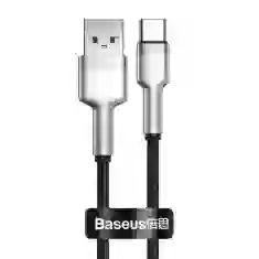 Кабель Baseus Cafule Metal USB-A to USB-C 0.25m Black (CATJK-01)