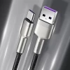 Кабель Baseus Cafule Metal USB-A to USB-C 0.25m Black (CATJK-01)