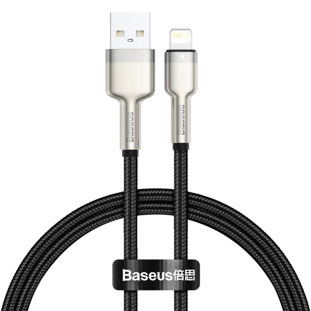 Кабель Baseus Cafule Metal USB-A to Lightning 0.25m Black (CALJK-01)