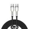 Кабель Baseus Cafule USB-C to USB-C 2m Black (CATJK-D01)