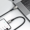 Кабель Baseus Water Drop USB-A to USB-C 1m Black (CATSD-M01)