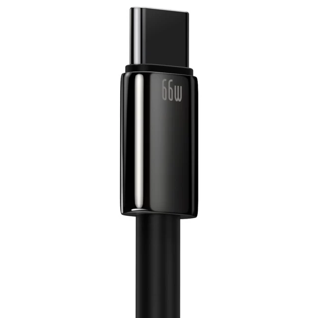 Кабель Baseus Tungsten Gold Fast Charging USB-A to USB-C 2m Black (CATWJ-C01)