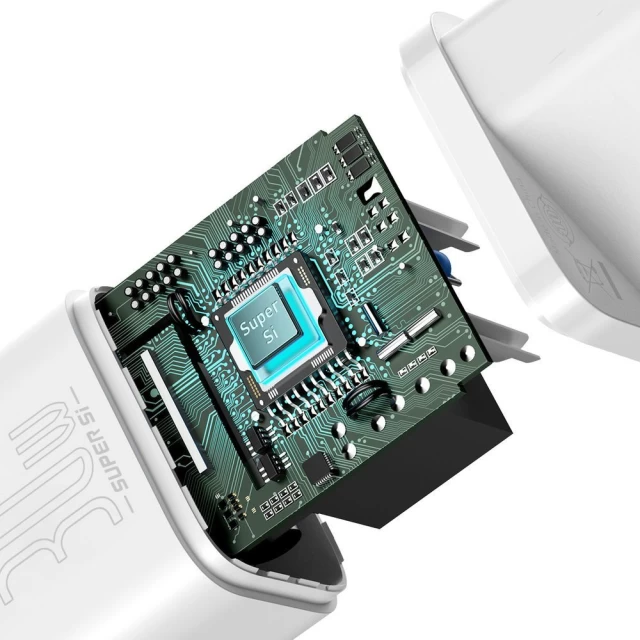 Мережевий зарядний пристрій Baseus Super Si 30W USB-C White (CCSUP-J02)
