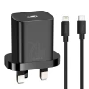 Мережевий зарядний пристрій Baseus Super Si 20W USB-C with USB-C to Lightning Cable 1m Black (TZCCSUP-K01)