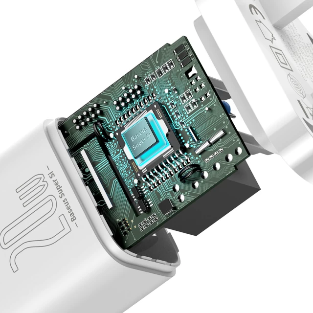 Мережевий зарядний пристрій Baseus Super Si QC 25W USB-C White (TZCCSUP-K02)