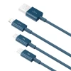 Кабель Baseus Superior 3-in-1 USB-A to USB-C/Lightning/Micro-USB 1.5m Blue (CAMLTYS-03)