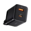 Мережевий зарядний пристрій Baseus Super Si Pro 30W USB-C | USB-A Black (CCSUPP-E01)