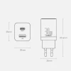 Мережевий зарядний пристрій Baseus Super Si Pro 30W USB-C | USB-A White (CCSUPP-E02)