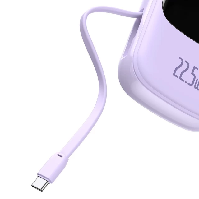 Портативное зарядное устройство Baseus Q Pow 20000 mAh 22.5W with USB-C Cable Purple (PPQD-I05)