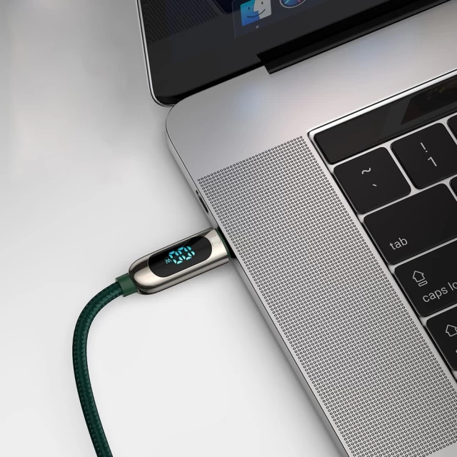 Кабель Baseus Display Fast Charging Data USB-C to USB-C 1m Green (CATSK-B06)