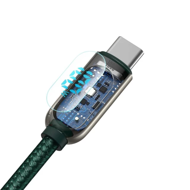 Кабель Baseus Display Fast Charging Data USB-C to USB-C 1m Green (CATSK-B06)