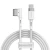 Кабель Baseus Zinc Magnetic Series L-Shaped USB-C to MagSafe 1 2m White (CATXC-W02)