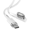 Кабель Baseus Zinc Magnetic Series L-Shaped USB-C to MagSafe 1 2m White (CATXC-W02)