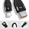 Кабель Baseus Flash 2-in-1 USB-C to USB-C/Lightning 1.2m Green (CA1T2-F06)