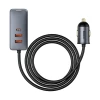 Автомобільний зарядний пристрій Baseus Share Together Car Charger 120W 2xUSB-A/2xUSB-C Grey (CCBT-A0G)