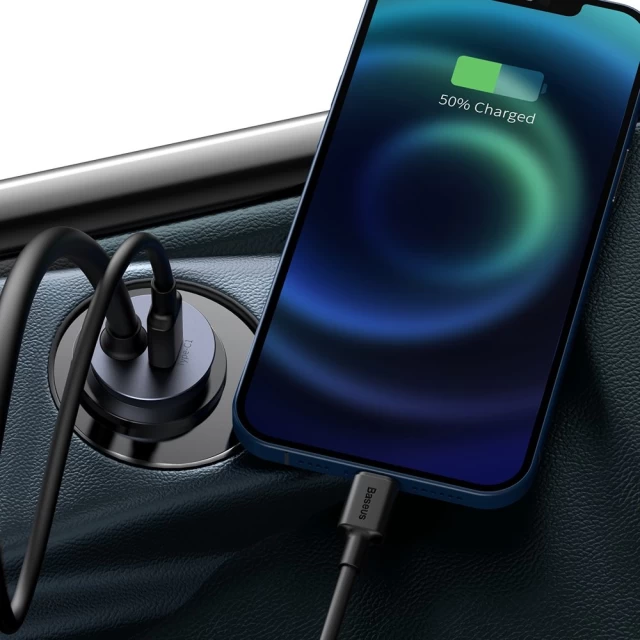 Автомобільний зарядний пристрій Baseus Share Together Car Charger 120W 2xUSB-A/2xUSB-C Grey (CCBT-A0G)