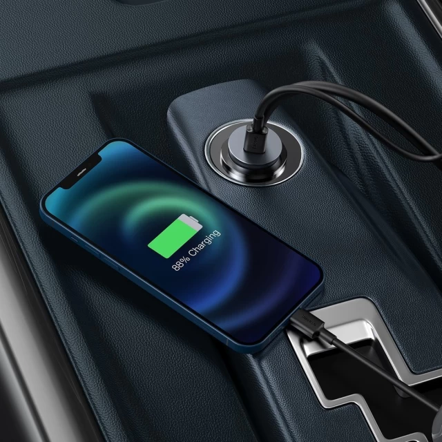 Автомобільний зарядний пристрій Baseus Share Together Car Charger 120W 2xUSB-A/2xUSB-C Grey (CCBT-A0G)