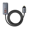 Автомобильное зарядное устройство Baseus Share Together Car Charger 120W 3xUSB-A/USB-C Grey (CCBT-B0G)
